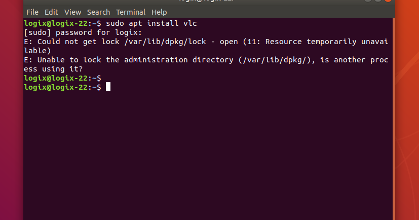 Could not open lock file /var/lib/dpkg/lock-frontend ubuntu